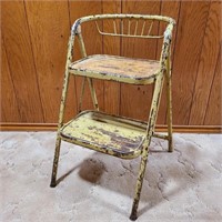 Antique Rustic Folding Stepstool