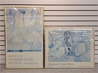 (2) Framed Exhibition Posters from the 1980's