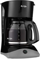 Mr. Coffee Black Coffee Maker, 12 Cups, With Auto