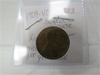 1909- UDB Scarce Date 1st Year Lincoln Cent - Nice
