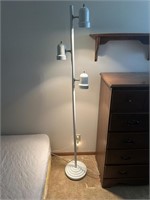 Floor Lamp, Wood Shelf, & Misc