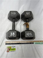 Keys 35 lb weights