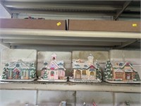 Christmas display houses with Styrofoam box, quant