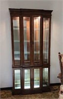 76" x 36" x 13" Lighted Curio Cabinet With