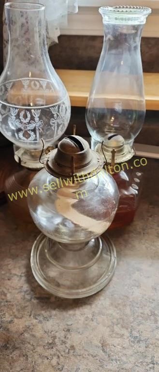 3 oil lamps