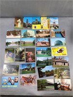 28 postcards many Illinois