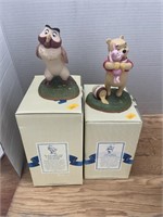 2 Pooh and friends figures