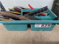 Assorted Tools in Plastic Tool Caddy