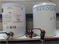 Assorted Chemical Drums with Taps