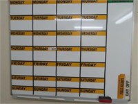 Vista White Board & Weekly Schedule Magnets
