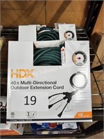 3-40’ multidirectional extension cords