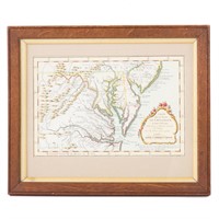 Jacques Bellin. Chesapeake Bay map