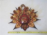 Vintage Wooden Russian Wall Decor Piece