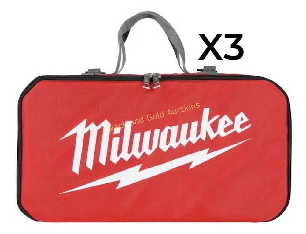 (3) New Milwaukee 20” Storage & Tool Bags