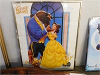 FRAMED BEAUTY AND THE BEAST PRINT