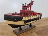 Vintage Handmade Tugboat Model
