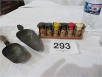 1950'S HAND PAINTED WOOD S/P SHAKERS