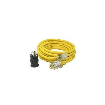 Yellow Jacket 25' 10/3 15A Generator Cord w/ Adapt