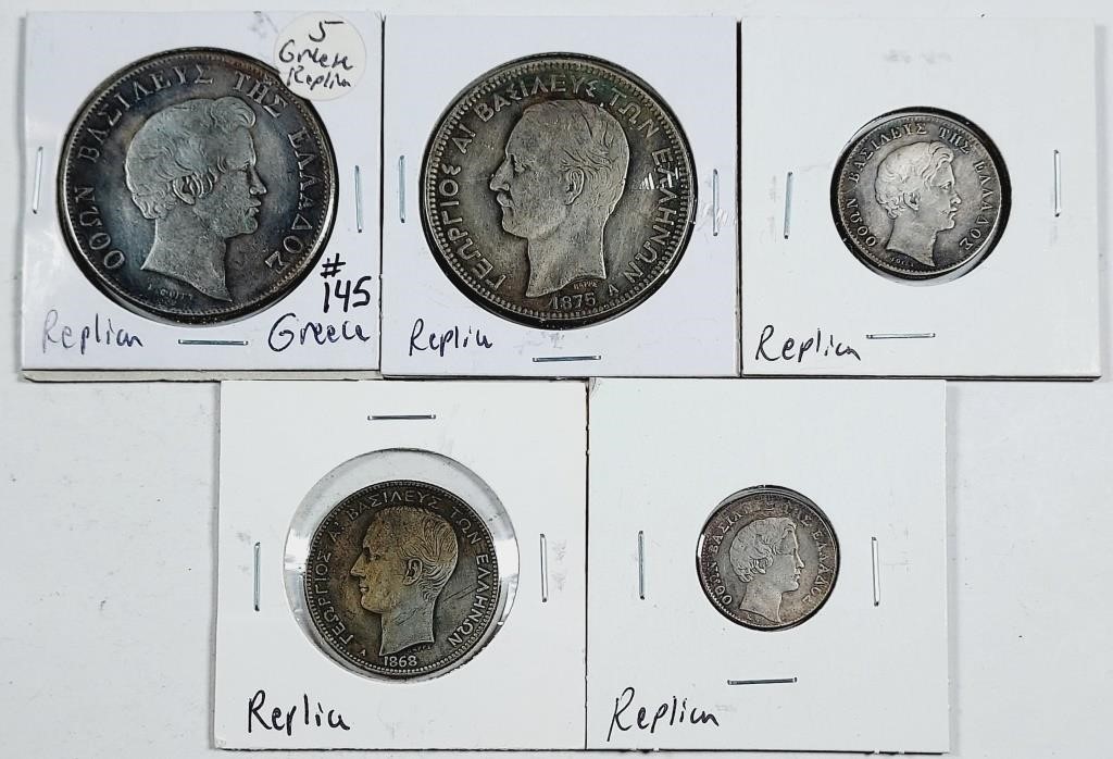 Lot of 5  Greece Replica coins