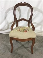 Decorative Crochet-Seat Chair