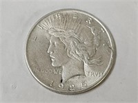 1925 AU Silver Peace Dollar