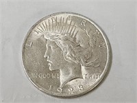 1923 AU Silver Peace Dollar