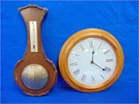 Barometer And Clock Lot