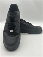 Nike Air Force 1 Black With Custom Design Size 11