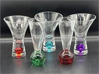 Beautiful Vintage Shot/Cordial Bubble Glasses