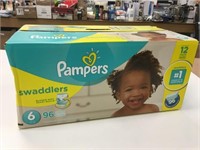 New Box Pampers Size 6 Swaddlers Diapers