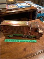 Copper metal truck music box