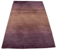 Modern Purple Wool Blend Rug, 5' x 7'