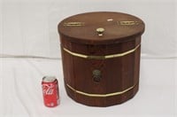 Wooden Box w/ Hinged Lid ~ 14" x 12"