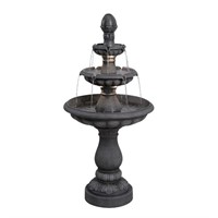 Style Selections H Resin Tiered Outdoor Fountain