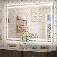 Keonjinn Bathroom Led Mirror 55" X 36" Front And B