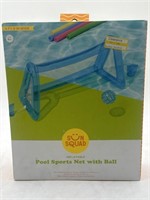 NEW Sun Squad Inflatable Pool Sports Net W/ Ball