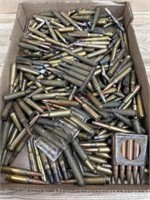 Flat of assorted ammo. Mostly WWII era cal E. G.