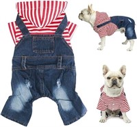 Companet Pet Clothes Pet Denim Dog Jeans Jumpsuit