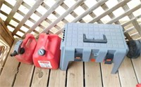 2) Small Gas Tanks/Plastic Tool Box