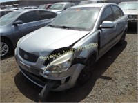 2009 Kia Rio KNADE223196465402 Gray