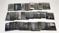 ASSORTED LOT OF ANTIQUE GLASS SLIDES