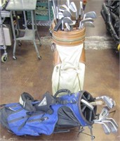 2 Golf Bags w/ Contents