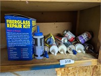 Fiberglass Repair Kit, Caulk