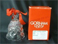 Gorham West German Lead Crystal Bell Ornament