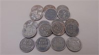 (18) 1943 U. S. Steel Pennies