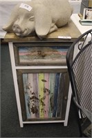 VINTAGE SHABBY ACCENT CABINET