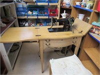 Singer 200 Sewing Machine with Stool and Manual