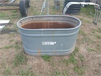 100 gallon galvanized water trough