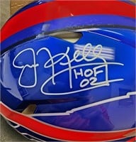 Signed Jim Kelley Helmet COA BGS