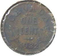 1932 Canadian penny